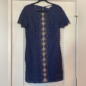Trina Turk lace dress, navy